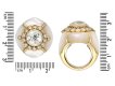 Fred diamond mother of pearl cluster ring berganza hatton garden
