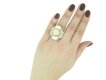 Fred diamond mother of pearl cluster ring berganza hatton garden