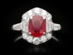 Art Deco Burmese ruby and diamond ring, circa 1935 hatton garden