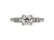Art Deco diamond solitaire ring berganza hatton garden