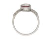front antique diamond ruby ring hatton garden berganza