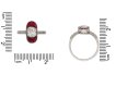 front antique diamond ruby ring hatton garden berganza