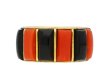 Vintage Cartier coral and onyx ring berganza hatton garden