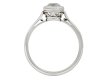 Cushion shape old mine solitaire diamond ring hatton garden