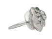 diamond emerald flower ring Seaman Schepps berganza hatton garden