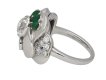 diamond emerald flower ring Seaman Schepps berganza hatton garden
