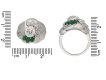 diamond emerald flower ring Seaman Schepps berganza hatton garden