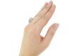hand view Vintage diamond cluster ring, circa 1970.  