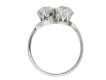 Diamond two stone cross over ring berganza hatton garden