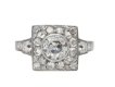 Art Deco diamond cluster ring, French, circa 1925. Hatton Garden