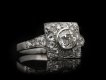 Art Deco diamond cluster ring, French, circa 1925. Hatton Garden