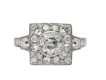 Art Deco diamond cluster ring, French, circa 1925. Hatton Garden