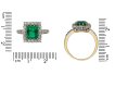 Colombian emerald and diamond cluster ring berganza hatton garden