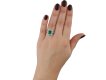 Colombian emerald and diamond cluster ring berganza hatton garden