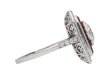 Antique ruby and diamond cluster ring, berganza hatton garden