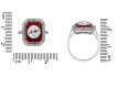 Antique ruby and diamond cluster ring, berganza hatton garden