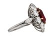 Vintage ruby diamond coronet cluster ring berganza hatton garden
