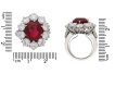 Vintage ruby diamond coronet cluster ring berganza hatton garden