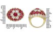 Fred ruby and diamond cluster ring berganza hatton garden