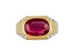 Bulgari Burmese ruby and diamond ring, Italian hatton garden