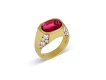 Bulgari Burmese ruby and diamond ring, Italian hatton garden