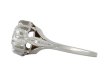 Art Deco flanked solitaire diamond ring hatton garden