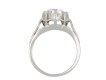 Art Deco flanked solitaire diamond ring hatton garden