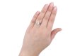 Art Deco flanked solitaire diamond ring hatton garden