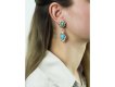 Vintage turquoise and diamond earrings berganza hatton garden