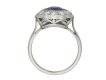 Ceylon sapphirediamond cluster ring berganza hatton garden