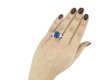 Natural Burmese sapphire diamond ring berganza hatton garden