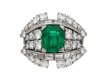 Colombian emerald and diamond cluster ring berganza hatton garden