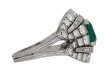Colombian emerald and diamond cluster ring berganza hatton garden