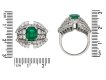 Colombian emerald and diamond cluster ring berganza hatton garden