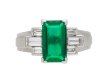 Gubelin Colombian emerald and diamond ring berganza hatton garden