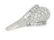 side view Oscar Heyman Brothers vintage diamond cluster ring