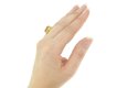 hand view Ancient Roman gold ring with agate intaglio of Minerva