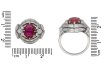 Burmese ruby and diamond cluster ring berganza hatton garden