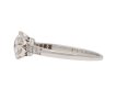 Solitaire old cut diamond ring with diamond set shoulders, circa 1910. Hatton Garden