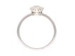 Solitaire old cut diamond ring with diamond set shoulders, circa 1910. Hatton Garden