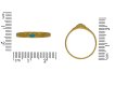 Medieval turquoise bishop's stirrup ring hatton garden berganza