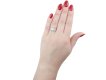 Diamond cluster ring, American, circa 1950.