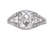 Art Deco diamond engagement ring berganza hatton garden