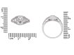 Art Deco diamond engagement ring berganza hatton garden