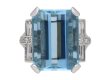 Vintage aquamarine and diamond ring berganza hatton garden