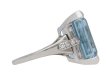 Vintage aquamarine and diamond ring berganza hatton garden