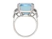 Vintage aquamarine and diamond ring berganza hatton garden