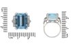 Vintage aquamarine and diamond ring berganza hatton garden
