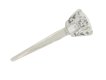 side view Solitaire diamond engagement ring with diamond set shoulders