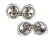 Ruby, sapphire diamond set snake cufflinks berganza hatton garden